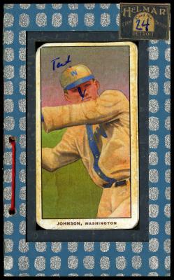 Picture, Helmar Brewing, T206-Helmar Card # 24, Walter JOHNSON (HOF), Windup, Washington Senators